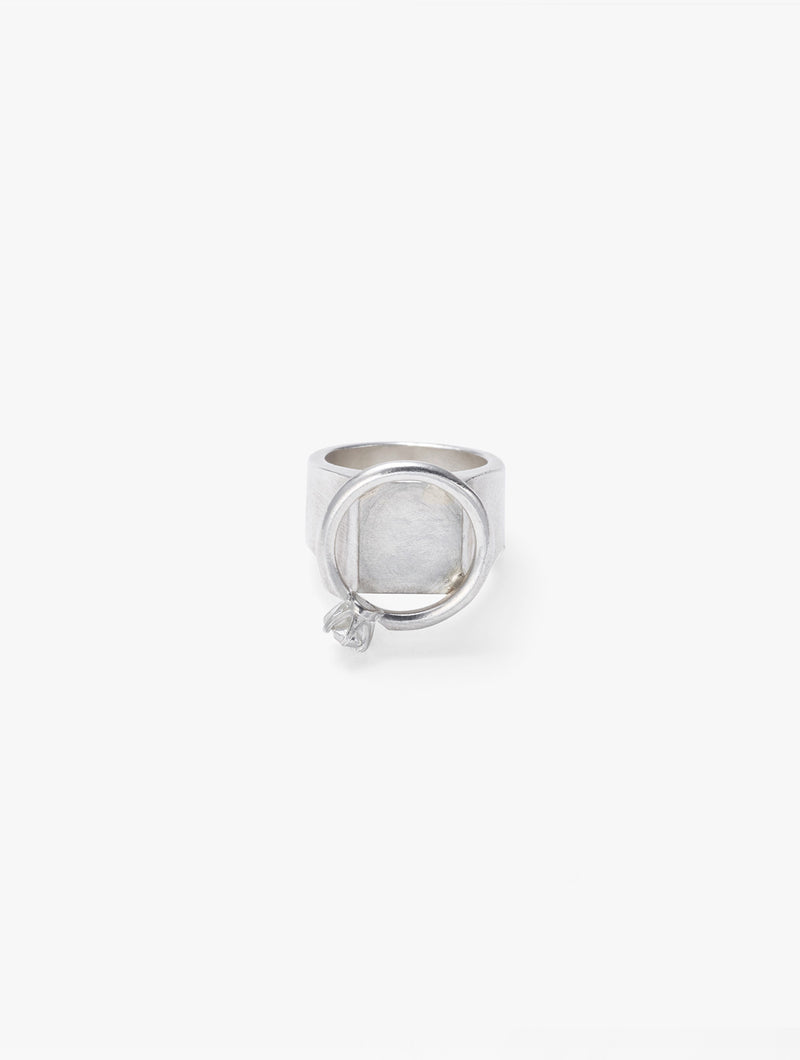 Stack Front Silver Ring